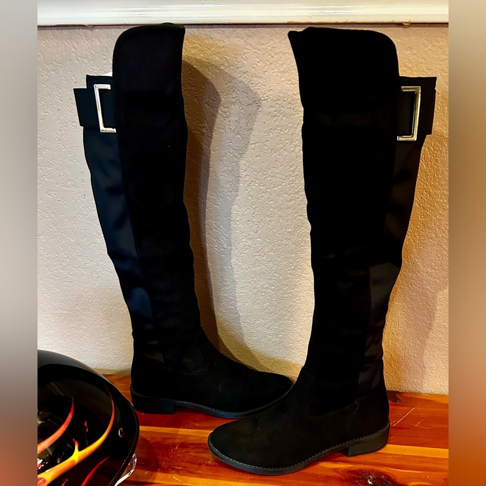 Rebel by Zigi Womens Onya, Round Toe Knee High Fashion Boots, Black, Size 7.5 - Picture 3 of 15
